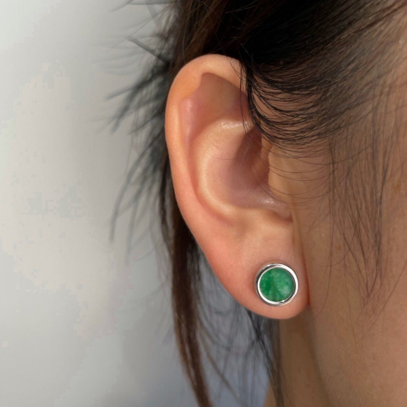 光點V2 綠翡翠｜耳環